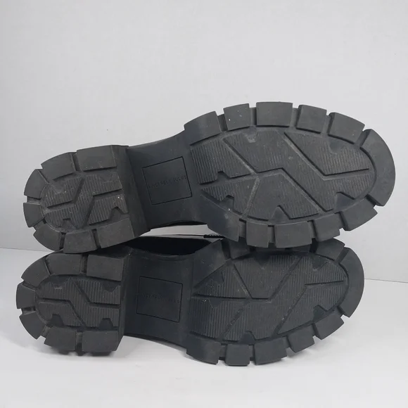 Sincerely Jules Dylan Size 9 Glossy Black 90s Y2k style Chunky Lug Loafer shoes - Picture 11 of 11